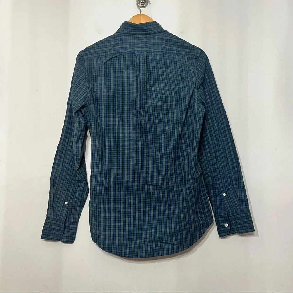 J. Crew Oxford Shirt Organic Cotton Plaid Check‎ Button Up NWT Stretch Men’s XS